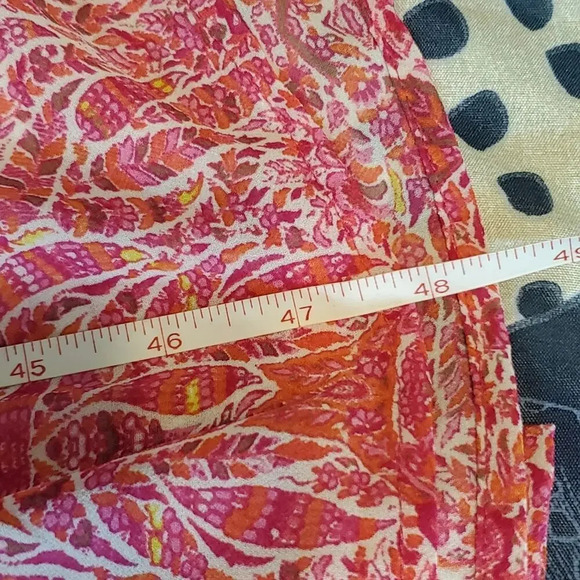 JANE AND DELANCEY Womens Regular Chiffon Paisley Women's Dress Pink Size Small - Picture 13 of 16